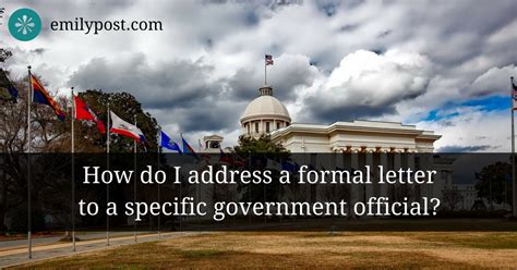 Official Forms of Address: State Government — Emily .